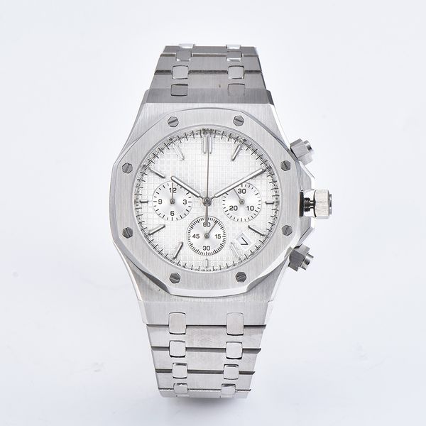 41mm men watch vk quartz movement japanese chronograph watch stainless steel bracelet sapphire crystal wristwatch men t200409, Slivery;brown
41mm men watch vk quartz movement japanese chronograph watch stainless steel bracelet sapphire crystal wristwatch men t200409, Slivery;brown