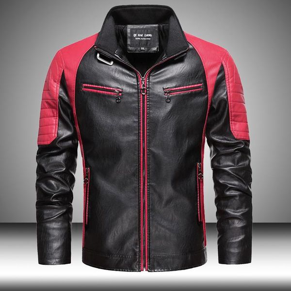 men's fur & faux leather jacket 2021 winter fleece jackets splicing pu autumn fashion motorcycle warm coat man, Black
men's fur & faux leather jacket 2021 winter fleece jackets splicing pu autumn fashion motorcycle warm coat man, Black