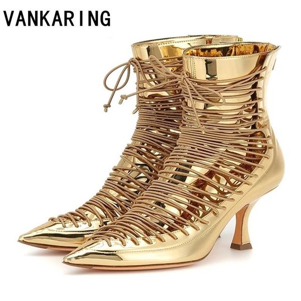 boots brand designer microfiber+ genuine leather women ankle fashion cross tied golden women's punk motocycle, Black
boots brand designer microfiber+ genuine leather women ankle fashion cross tied golden women's punk motocycle, Black