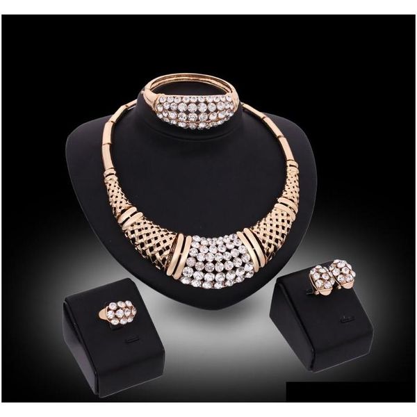 jewelry sets for women statement necklace earrings ring bangle 18k gold plated fashion rhinestone wedding 4-piece set b2otn, Slivery;golden
jewelry sets for women statement necklace earrings ring bangle 18k gold plated fashion rhinestone wedding 4-piece set b2otn, Slivery;golden