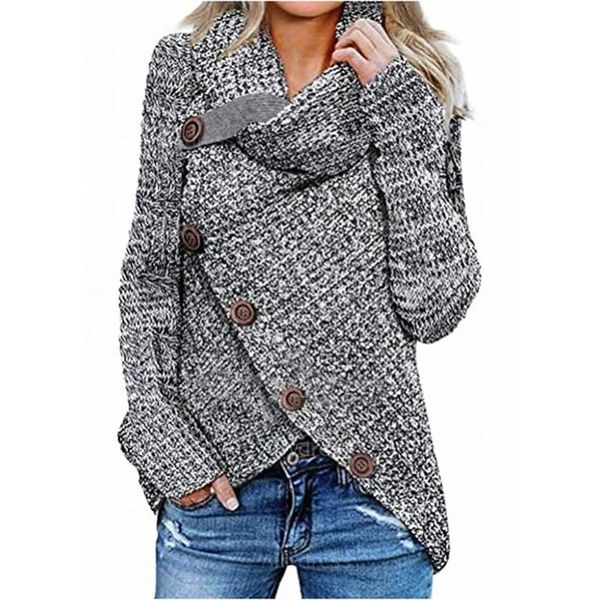 newly winter high collar sweater for women fashion winter autumn sweater shirts with buttons jersey invierno mujeres 2021, White;black
newly winter high collar sweater for women fashion winter autumn sweater shirts with buttons jersey invierno mujeres 2021, White;black