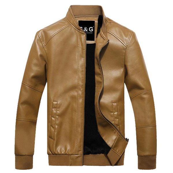 new leather jacket men 2021 fashion stand collar male parka jacket coat mens solid thick jackets and coats men slim parkas m-3xl, Black;brown
new leather jacket men 2021 fashion stand collar male parka jacket coat mens solid thick jackets and coats men slim parkas m-3xl, Black;brown