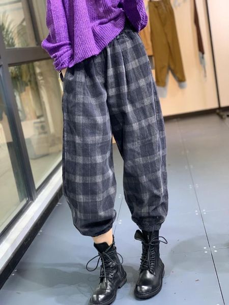 women's pants & capris women winter retro thicker fleece corduroy warm trousers elastic waist loose plaid casual all-match ladies, Black;white
women's pants & capris women winter retro thicker fleece corduroy warm trousers elastic waist loose plaid casual all-match ladies, Black;white