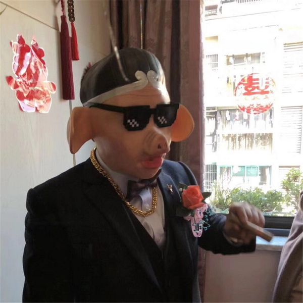 costume accessories funny character mask fancy dress party prank tricky props pig animal latex masks cosplay costume accessories, Silver
costume accessories funny character mask fancy dress party prank tricky props pig animal latex masks cosplay costume accessories, Silver