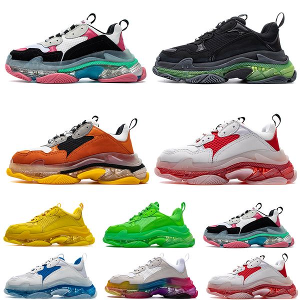 2020 fashion triple s mens womens casual shoes crystal red bottoms paris 17fw vintage dad shoes clear sole platform sport sneakers, Black
2020 fashion triple s mens womens casual shoes crystal red bottoms paris 17fw vintage dad shoes clear sole platform sport sneakers, Black