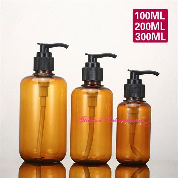 storage bottles & jars 100ml 200ml 300ml plastic amber pet boston round w/ black lotion pumps clear for shampoo cosmetics cream
storage bottles & jars 100ml 200ml 300ml plastic amber pet boston round w/ black lotion pumps clear for shampoo cosmetics cream