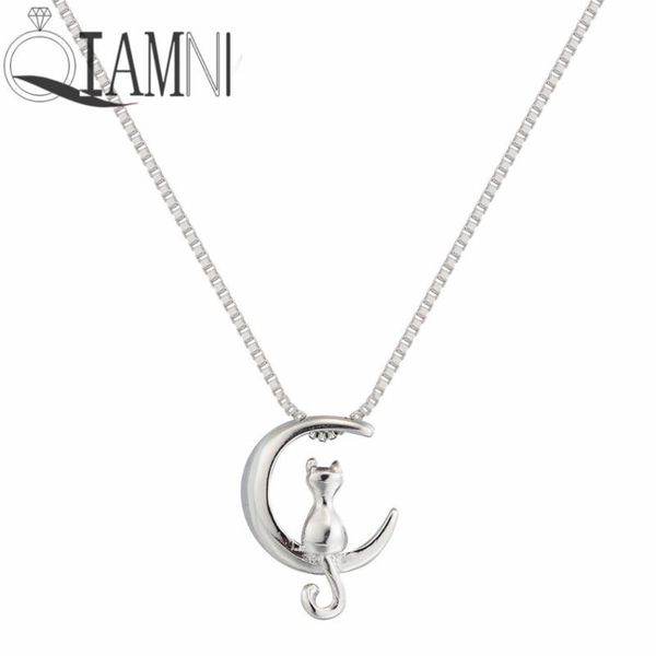 pendant necklaces qiamni cat moon animal minimalist charm collares necklace handmade jewelry women girls birthday gift, Silver
pendant necklaces qiamni cat moon animal minimalist charm collares necklace handmade jewelry women girls birthday gift, Silver