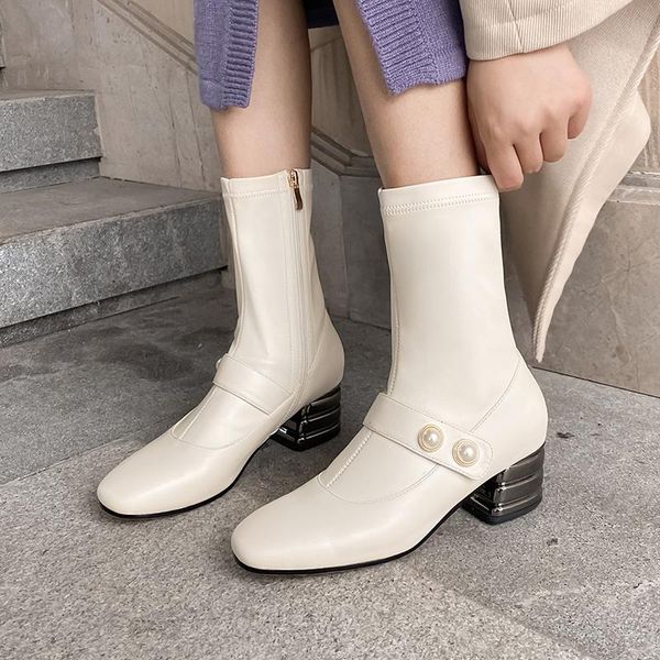 boots elegant female ankle autumn winter genuine leather high heels est wedding party shoes woman size 41 42, Black
boots elegant female ankle autumn winter genuine leather high heels est wedding party shoes woman size 41 42, Black