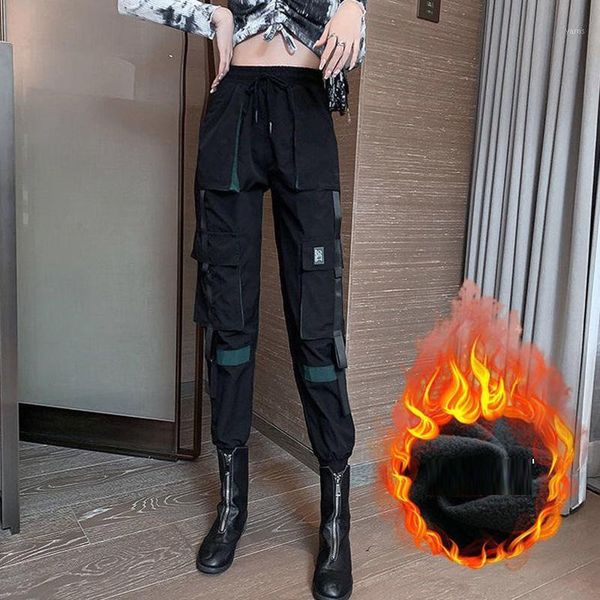 sweatpants women winter pants thick warm loose black patchwork ribbons korean gothic cargo pants women ropa de mujer pantalones1, Black;white
sweatpants women winter pants thick warm loose black patchwork ribbons korean gothic cargo pants women ropa de mujer pantalones1, Black;white