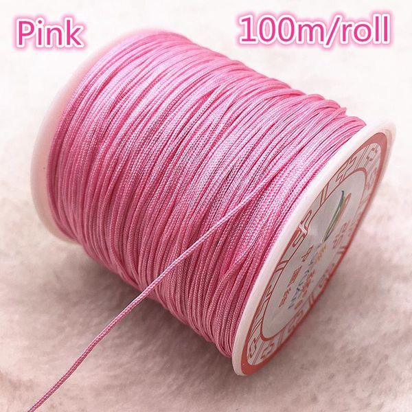 100m roll 0.8mm pink nylon cord thread chinese knot macrame cord bracelet braided string diy tassels beading thread h wmttrl
100m roll 0.8mm pink nylon cord thread chinese knot macrame cord bracelet braided string diy tassels beading thread h wmttrl