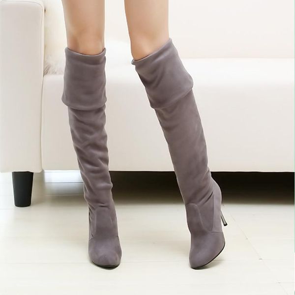 women's mid calf boots booties woman 2020 high heels boots-women shoes round toe stiletto low rubber over-the-knee, Black
women's mid calf boots booties woman 2020 high heels boots-women shoes round toe stiletto low rubber over-the-knee, Black