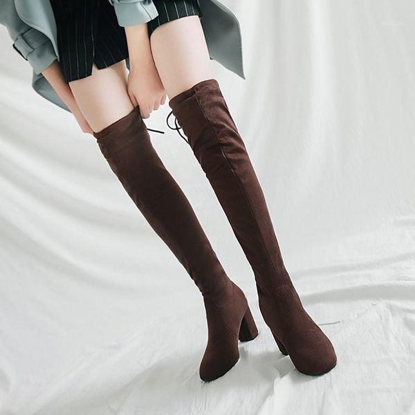big size fashion of highheeled women's boots with tie after kneelength barrel and 100set jacket1, Black
big size fashion of highheeled women's boots with tie after kneelength barrel and 100set jacket1, Black
