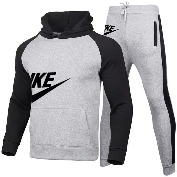 men's sportswear sports suit bo printing men's casual cotton spring and autumn sweatshirts men's casual running sportswear, Gray 
men's sportswear sports suit bo printing men's casual cotton spring and autumn sweatshirts men's casual running sportswear, Gray