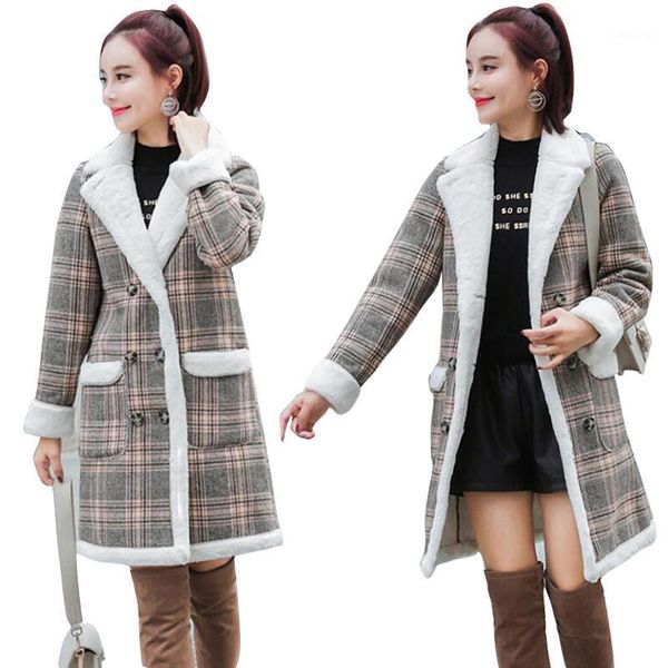 spring autumn winter women wool blend warm long coat lattice female slim fit lapel woolen overcoat winter cashmere outerwear1, Black
spring autumn winter women wool blend warm long coat lattice female slim fit lapel woolen overcoat winter cashmere outerwear1, Black