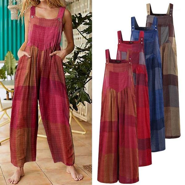 women'overalls summer jumpsuit 2020 female sleeveless rompers casual long pants trousers vintage printed playsuits plus size1, Black;white
women'overalls summer jumpsuit 2020 female sleeveless rompers casual long pants trousers vintage printed playsuits plus size1, Black;white