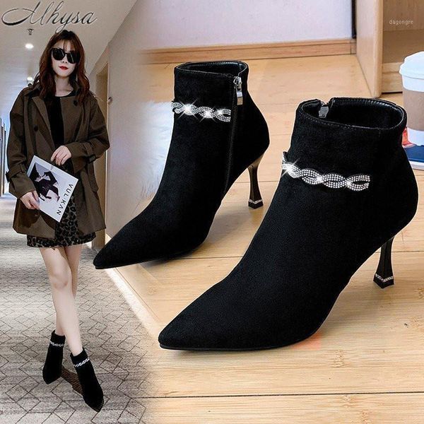 boots 2021 winter women's pointed toe suede stiletto ankle fashion side zipper rhinestone high heel plus velvet women' boots1, Black
boots 2021 winter women's pointed toe suede stiletto ankle fashion side zipper rhinestone high heel plus velvet women' boots1, Black
