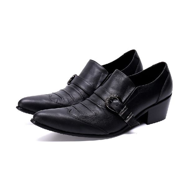 2020 heels high oxford shoes for buckled men to toe in leather genuine zapatos 4pss, Black
2020 heels high oxford shoes for buckled men to toe in leather genuine zapatos 4pss, Black
