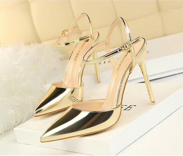 dress shoes shinny gold women sandals high heels summer brand woman pumps thin party ankle strap office ladie shoe1, Black
dress shoes shinny gold women sandals high heels summer brand woman pumps thin party ankle strap office ladie shoe1, Black
