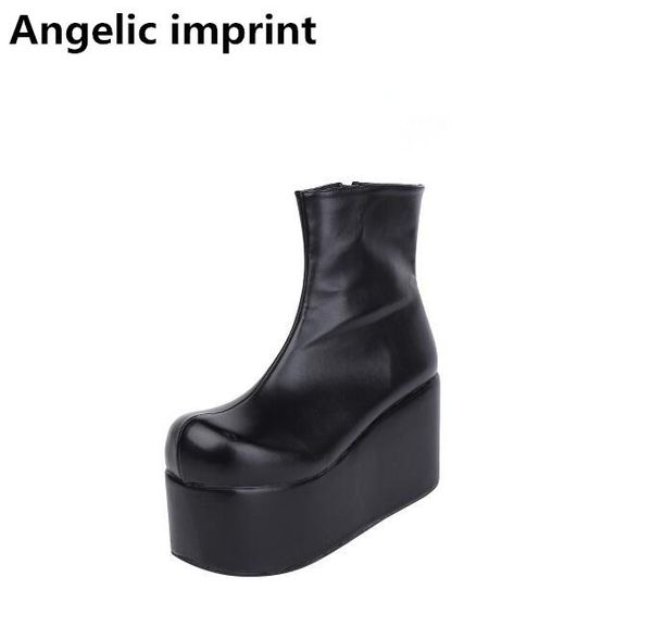 angelic imprint handmade mori girl women short boots lady lolita punk ankle boots woman high heel wedges pumps platform shoes 46, Black
angelic imprint handmade mori girl women short boots lady lolita punk ankle boots woman high heel wedges pumps platform shoes 46, Black