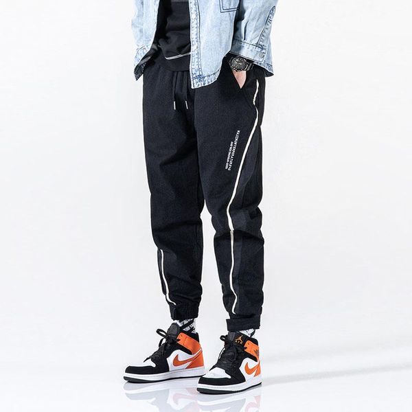 men's jeans fashion streetwear men black color loose fit spliced designer casual cargo pants japanese vintage hip hop joggers trousers, Blue
men's jeans fashion streetwear men black color loose fit spliced designer casual cargo pants japanese vintage hip hop joggers trousers, Blue