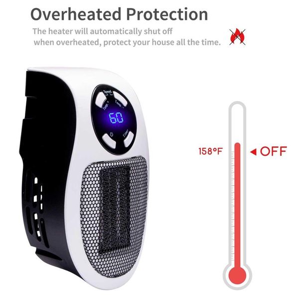 350w ceramic handy wall-outlet space heater plug-in portable mini timer led display personal electric heater for office room
350w ceramic handy wall-outlet space heater plug-in portable mini timer led display personal electric heater for office room