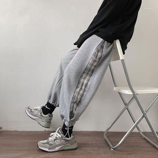 2020 autumn and winter new youth popular loose stitching thickened drawstring sweatpants fashion casual tie pants black/grey1
2020 autumn and winter new youth popular loose stitching thickened drawstring sweatpants fashion casual tie pants black/grey1