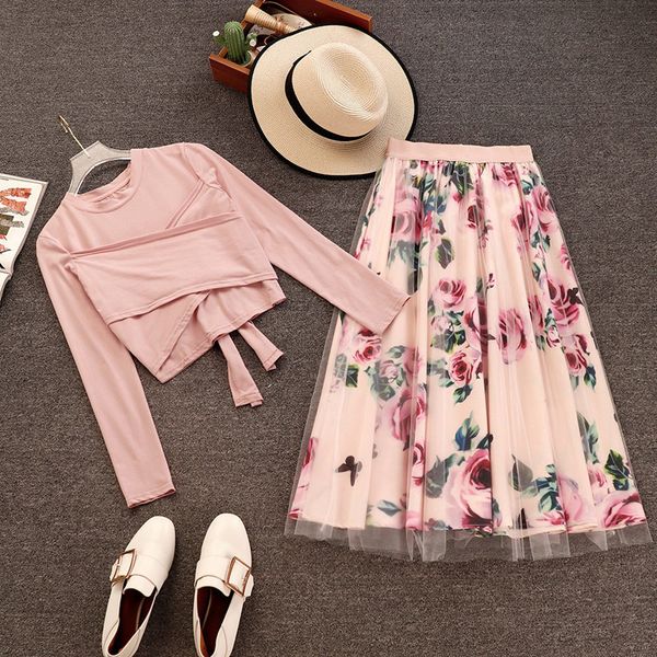 new 2019 elegant pink 2 piece set women sweet cross bowknot irregular crop t shirt + mesh floral tulle long skirts suits t200702, White
new 2019 elegant pink 2 piece set women sweet cross bowknot irregular crop t shirt + mesh floral tulle long skirts suits t200702, White