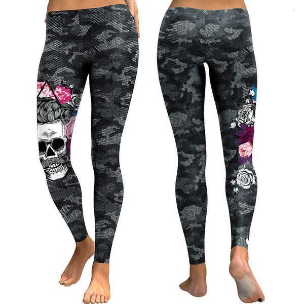 womens gothic skull print camouflage leggings elastic slim sport jogging pencil pants fitness legging gym sweatpant trouser, Black
womens gothic skull print camouflage leggings elastic slim sport jogging pencil pants fitness legging gym sweatpant trouser, Black
