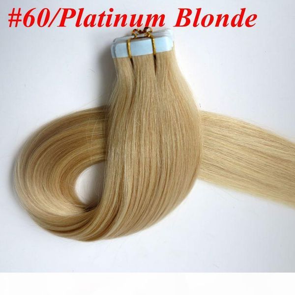 100g 40pcs pack tape hair extensions 100% human hair 18 20 22 24inch 60# platinum blonde glue skin weft human hair extension, Black
100g 40pcs pack tape hair extensions 100% human hair 18 20 22 24inch 60# platinum blonde glue skin weft human hair extension, Black