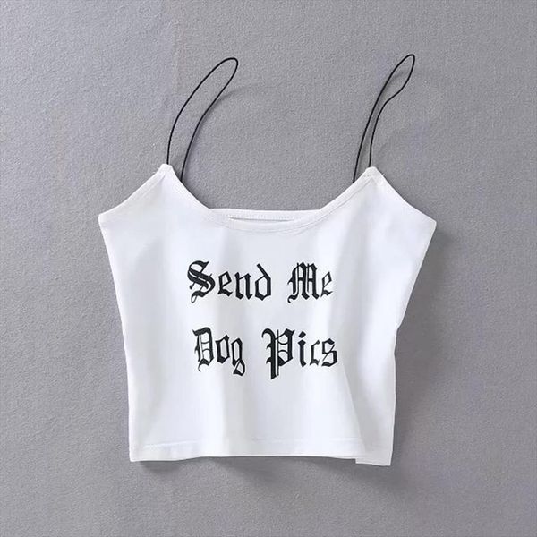 summer women cotton straps letters print tank women camis fashion clothes, White
summer women cotton straps letters print tank women camis fashion clothes, White
