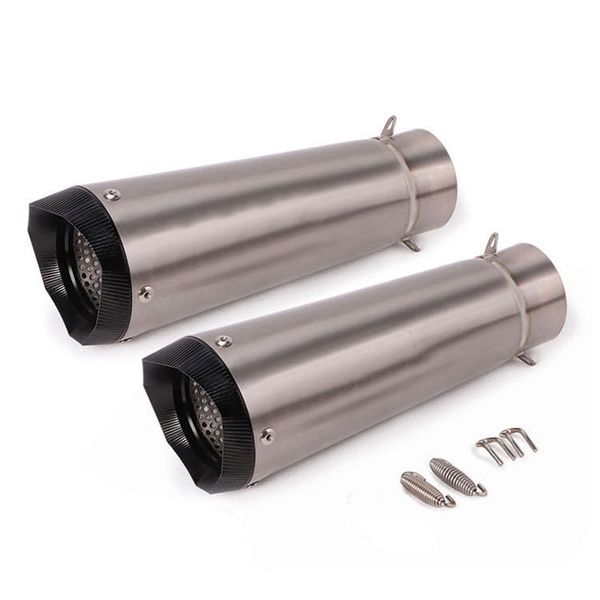 motorcycle titanium alloy racing exhaust pipe escape modified motorbike 51mm/60mm muffler for z900 r6 atv gsr750 cb400 cbr
motorcycle titanium alloy racing exhaust pipe escape modified motorbike 51mm/60mm muffler for z900 r6 atv gsr750 cb400 cbr