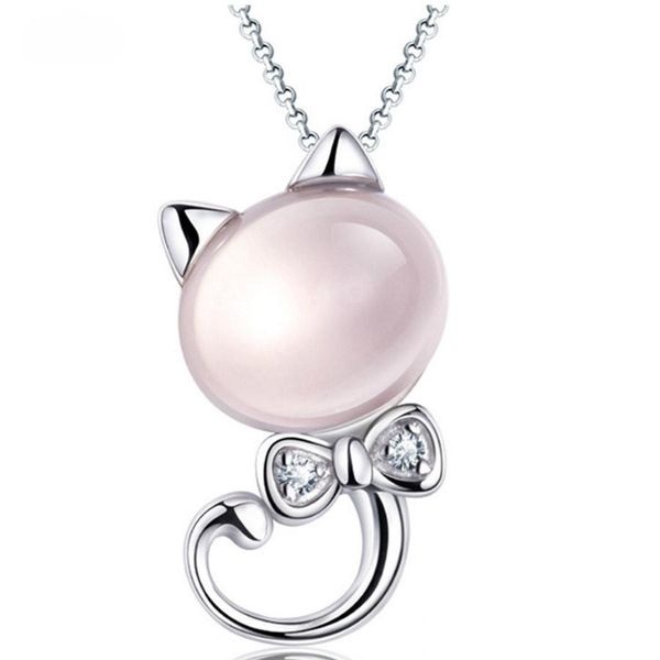 cat necklace fashion jewelry lucky necklace cat eye stone pendant necklace female elegant necklaces, Silver
cat necklace fashion jewelry lucky necklace cat eye stone pendant necklace female elegant necklaces, Silver