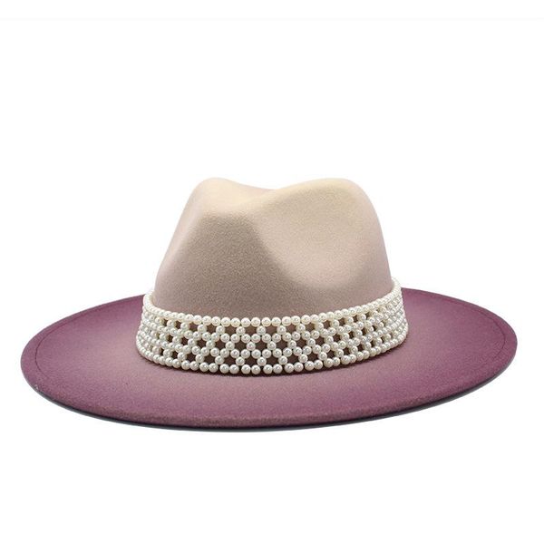 tiebanshao wide brim hats women men wool fedora hat with leather ribbon gentleman elegant lady winter autumn jazz panama sombrero cap, Blue;gray
tiebanshao wide brim hats women men wool fedora hat with leather ribbon gentleman elegant lady winter autumn jazz panama sombrero cap, Blue;gray