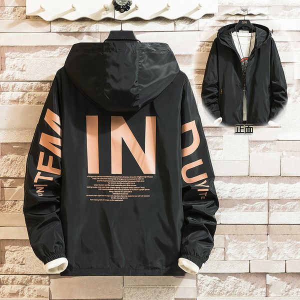 les koman autumn jacket men casul streetwear hooded in letter printing coats windbreaker outwear regular s-5xl t200603, Black;brown
les koman autumn jacket men casul streetwear hooded in letter printing coats windbreaker outwear regular s-5xl t200603, Black;brown