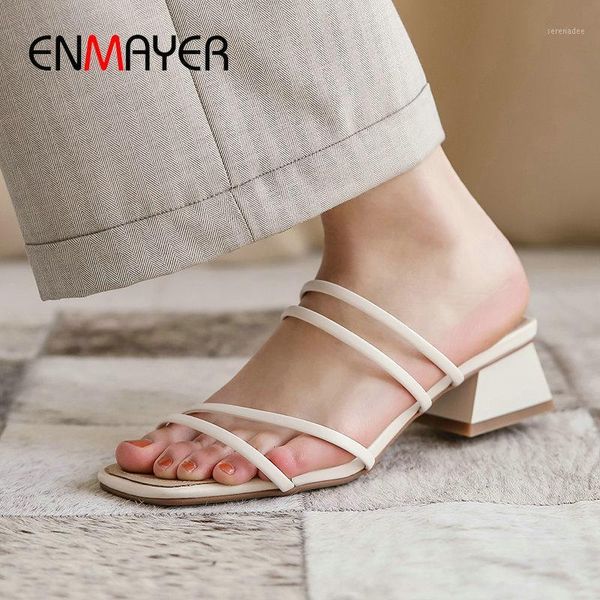 enmayer shoes women designers solid summer outside slippers women pu narrow band square heel mules shoes 34-391, Black
enmayer shoes women designers solid summer outside slippers women pu narrow band square heel mules shoes 34-391, Black