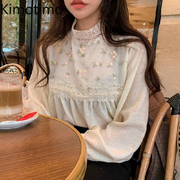 kimotimo 2021 new blouse shirt women lace embroidery elegant vintage long sleeve oversize korean chic sweet femme clothing, White
kimotimo 2021 new blouse shirt women lace embroidery elegant vintage long sleeve oversize korean chic sweet femme clothing, White