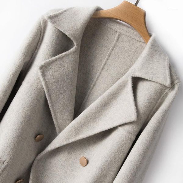 winter coat women 100% wool double breasted coat korean autumn long cashmere jacket elegant woolen casaco feminino 10fmsp1, Black
winter coat women 100% wool double breasted coat korean autumn long cashmere jacket elegant woolen casaco feminino 10fmsp1, Black