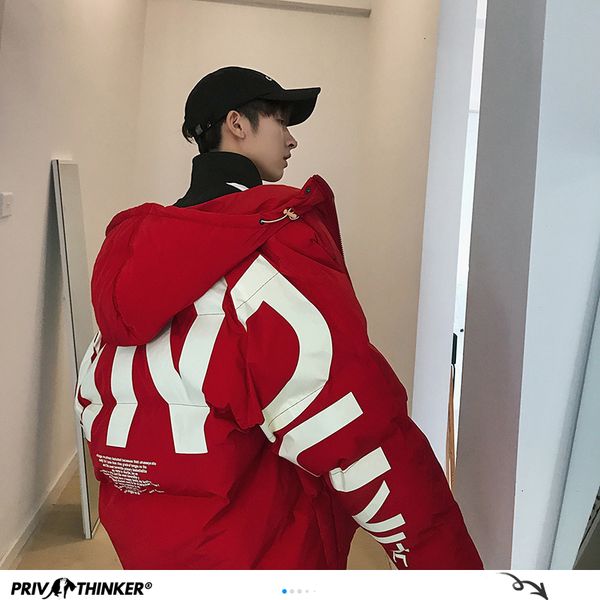 privathinker red letter printed men winter parka korean man oversized parka coats harajuku black casual jacket windbreaker 201026, Black;brown
privathinker red letter printed men winter parka korean man oversized parka coats harajuku black casual jacket windbreaker 201026, Black;brown