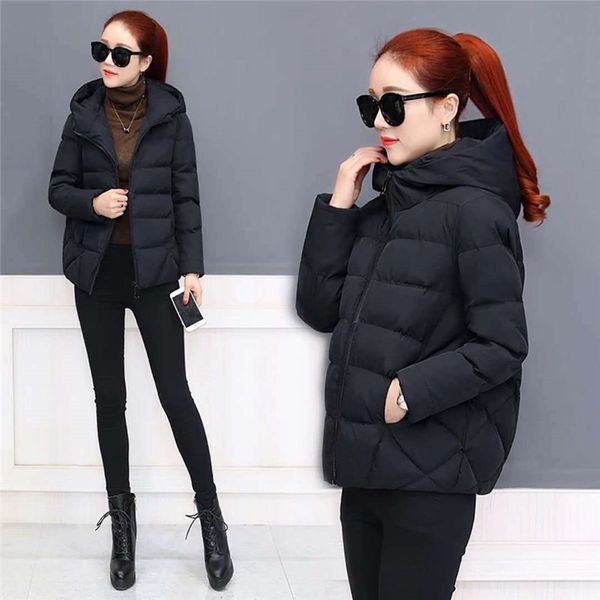 plus size winter parkas casual jacket for women winter new short female loose cotton padded basic outerwear lj201021, Black
plus size winter parkas casual jacket for women winter new short female loose cotton padded basic outerwear lj201021, Black