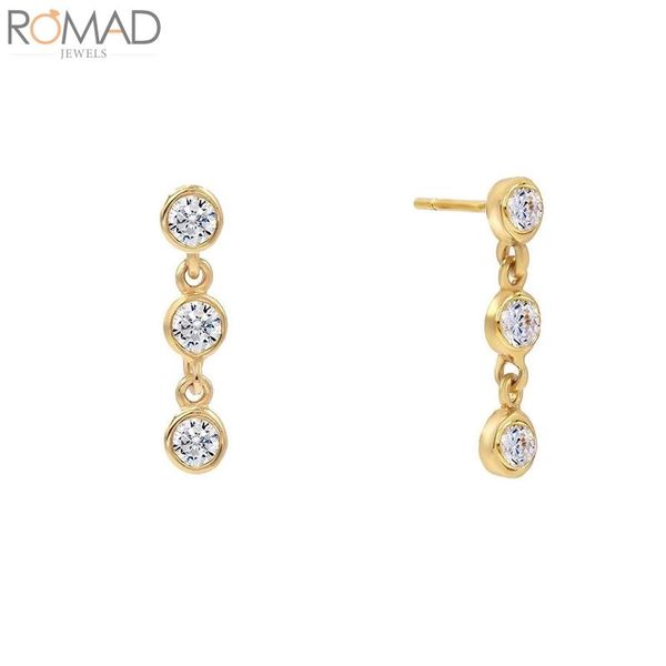 hoop & huggie romad 925 sterling silver earrings for women ins style three zircon ear earring pendientes earings luxury jewelry, Golden;silver
hoop & huggie romad 925 sterling silver earrings for women ins style three zircon ear earring pendientes earings luxury jewelry, Golden;silver