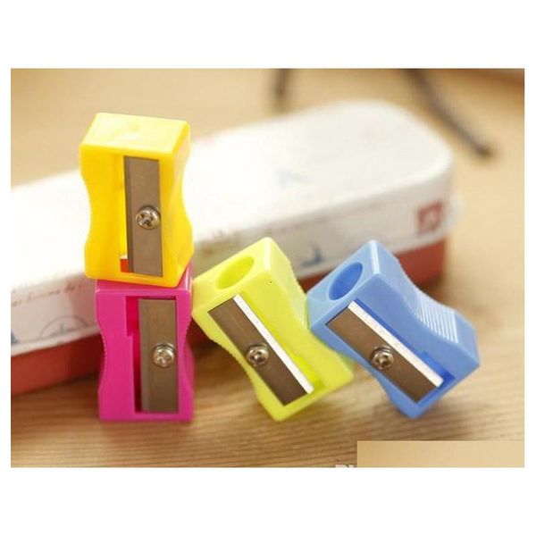 Price Stationery Plastic Pencil Sharpener Shool Supplies Desk Accessories Korean Stationery Cosmetic Lip Line Pencil Sharpeners Ernlt