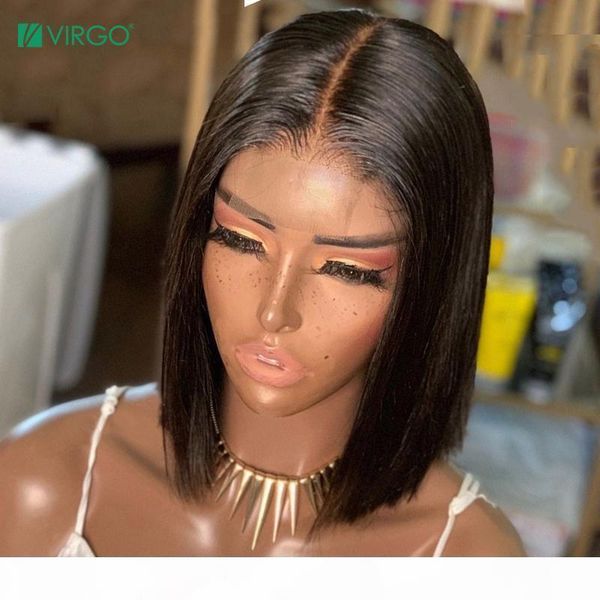 virgo 2x6 straight lace front human hair wigs for women short bob wig brazilian remy hair pre plucked baby, Black;brown
virgo 2x6 straight lace front human hair wigs for women short bob wig brazilian remy hair pre plucked baby, Black;brown