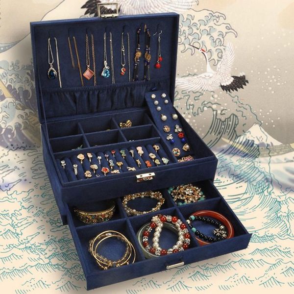 new jewelry tools leather box for earrings rings storage jewelry and cosmetics beauty case 2 layers large capacity with lock, Pink;blue
new jewelry tools leather box for earrings rings storage jewelry and cosmetics beauty case 2 layers large capacity with lock, Pink;blue