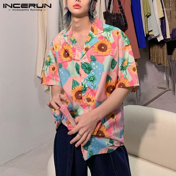 men's casual shirts incerun fashion flower print hawaiian shirt men short sleeve 2021 vacation blouse lapel loose beach camisas1, White;black
men's casual shirts incerun fashion flower print hawaiian shirt men short sleeve 2021 vacation blouse lapel loose beach camisas1, White;black