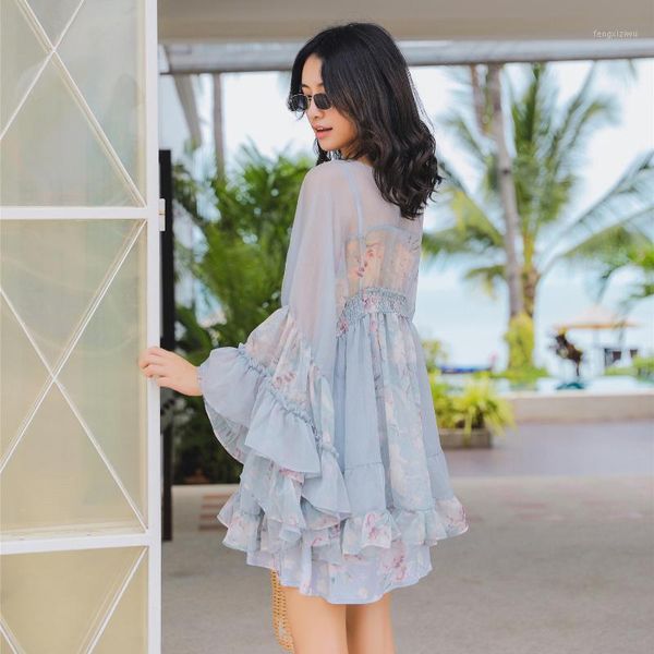 maternity dresses summer butterfly sleev loose dress beach chiffon ruffles print flowers thin seaside holiday vest + set women1, White
maternity dresses summer butterfly sleev loose dress beach chiffon ruffles print flowers thin seaside holiday vest + set women1, White