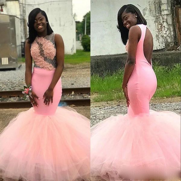 african pink prom party dresses 2021 black girls junior graduation evening wear gowns mermaid sheer neck hollow back applique beads
african pink prom party dresses 2021 black girls junior graduation evening wear gowns mermaid sheer neck hollow back applique beads