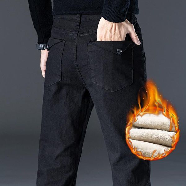 men's pants thicken winter mens warm fleece stretch classic denim casual for man black
men's pants thicken winter mens warm fleece stretch classic denim casual for man black