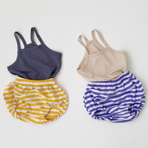 0-24m new children's vest set pure cotton summer kids baby boy girl sleeveless striped shorts pp pants 2pcs baby clothes set1, White
0-24m new children's vest set pure cotton summer kids baby boy girl sleeveless striped shorts pp pants 2pcs baby clothes set1, White