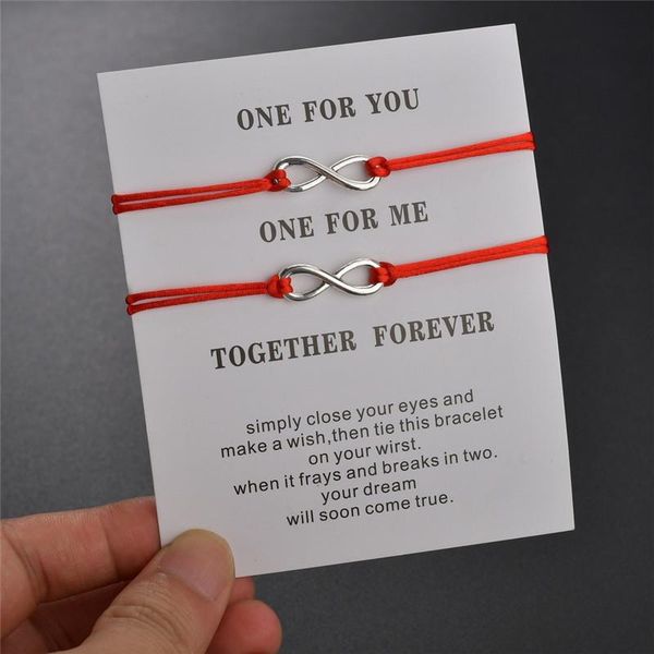 cmoonry trendy lovers' couple jewelry handmade red/black rope chain 8 infinity charm bracelet for women men gift, Golden;silver
cmoonry trendy lovers' couple jewelry handmade red/black rope chain 8 infinity charm bracelet for women men gift, Golden;silver