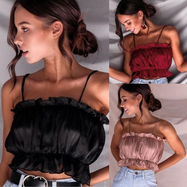 women's fitness exercise yoga running tube ruffled suspender tube chiffon gym underwear push up sleeveless tank, White;black
women's fitness exercise yoga running tube ruffled suspender tube chiffon gym underwear push up sleeveless tank, White;black